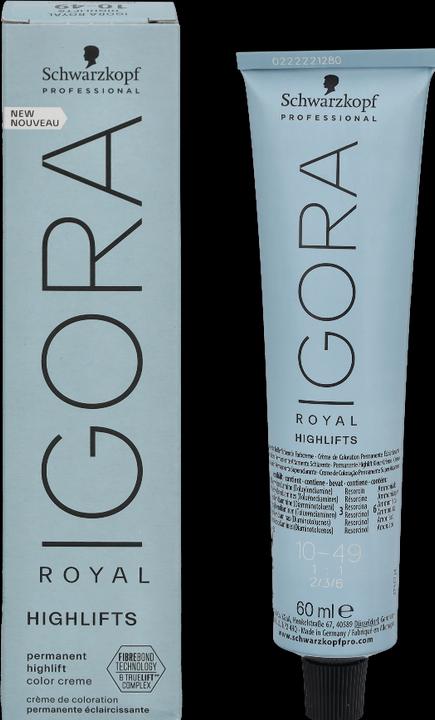 Image du produit Schwarzkopf Professional Couleur de cheveux Igora Royal Highlifts (10-49 Cheveux ultrablonds Beige Violet)