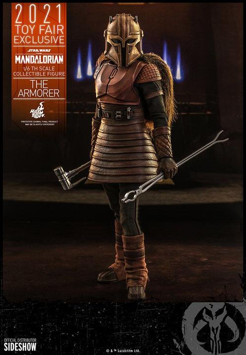 Actual product image Hot Toys Star Wars - The Mandalorian "The Armorer" 2021 Toy Fair Exclusive 1/6 Action Figure
