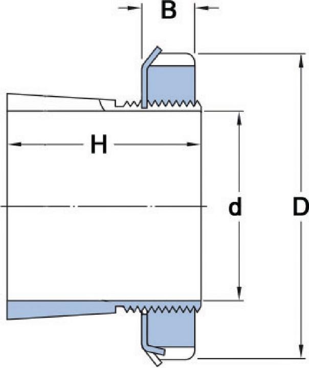 Actual product image SKF Clamping sleeve H306 C Inner-Ø 25 mm Outer-Ø 45 mm Width31 mm (Clamping sleeve)