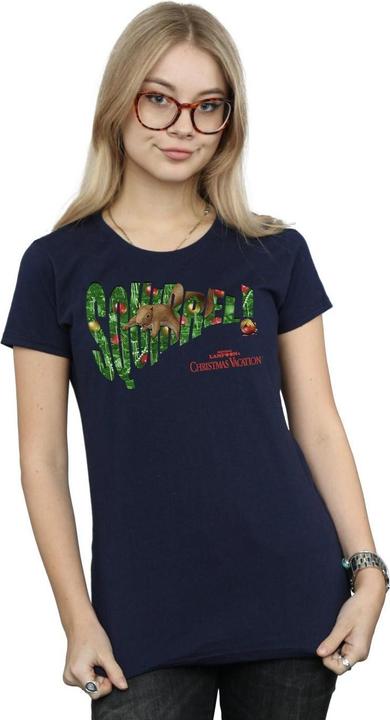 Immagine prodotto National Lampoon´s Vacation National Lampoon's Christmas Vacation Squirrel Tree Maglietta Donna (L)