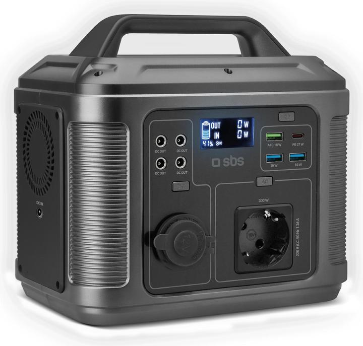 SBS Tragbare Ladestation 64 000 mAh bei 300 Watt Leistung (64000 mAh, 300 W)