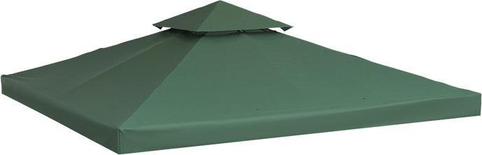 Produktbild Swisshandel24 Ersatzdach Pavillondach für Metallpavillon Gartenpavillon Partyzelt Gartenzelt Polyester 3x3m Kohleg (300 cm, 300 cm)