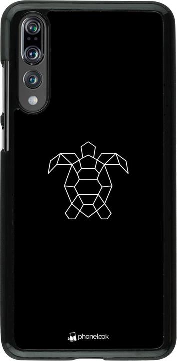 Actual product image PhoneLook Cover Turtles lines on black (Huawei P20 Pro)