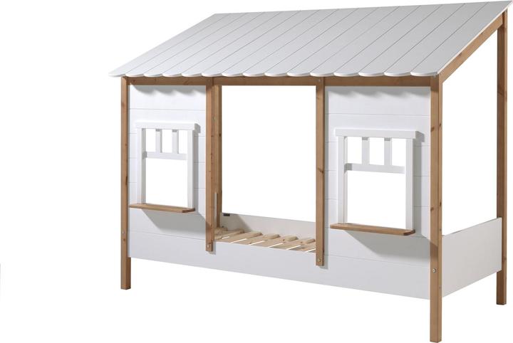 Immagine prodotto Vipack Letto a casetta con tetto in legno di pino incluso box estraibile (90 x 200 cm)