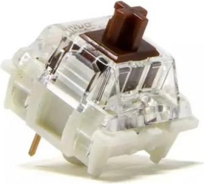 Immagine prodotto Ducky Interruttori Gateron G Pro Brown RGB, meccanici, a 3 pin, tattili, stelo MX, 55g - 110 pezzi