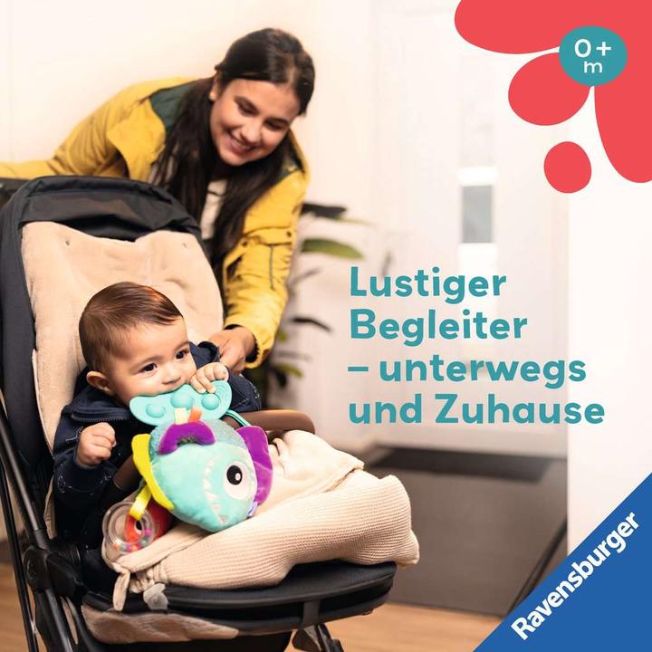 Image du produit Ravensburger 4876 play+ Pop-it Piranha (bleu), Peluche avec de nombreux effets de jeu, Jouet pour bébé