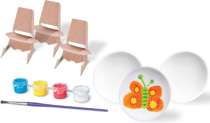 Actual product image 4M Creativity and Fantasy - Mini Plates Kit for Painting