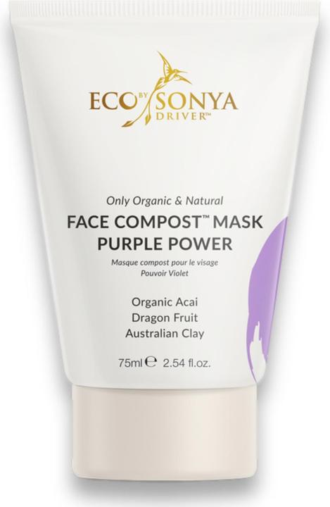 Eco by Sonya Organic Face Compost Mask Purple Power - Aufhellende & beruhigende Gesichtsmaske (75 ml)