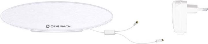 Immagine prodotto Oehlbach Antenna attiva DVB T/T2 piatta Scope Oval T2 Antenna (Antenna interna, DVB-T / -T2)