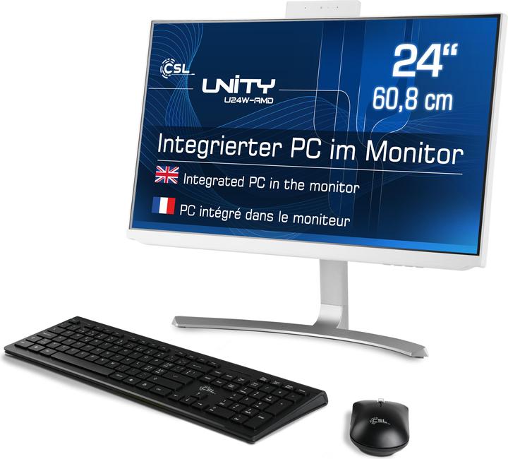 Produktbild CSL AIO Unity U24W-AMD (AMD Ryzen 7 5700G, 16 GB, 1000 GB, AMD Radeon Graphics)