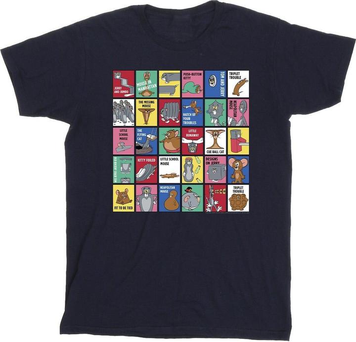 Tom & Jerry Grid Squares TShirt (XXL)