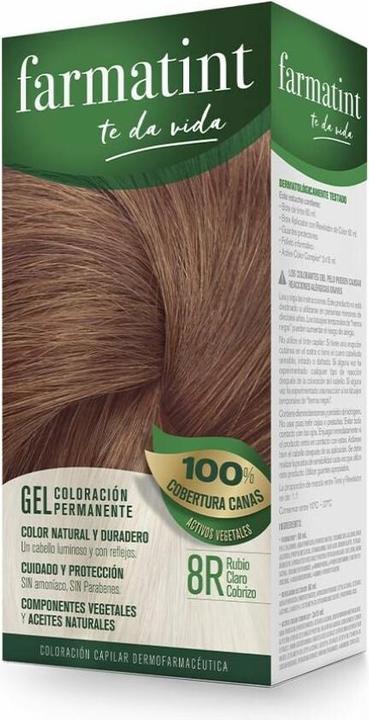 Image du produit Farmatint Gel 8r blond clair cuivré 135ml (Cuivre blond clair)