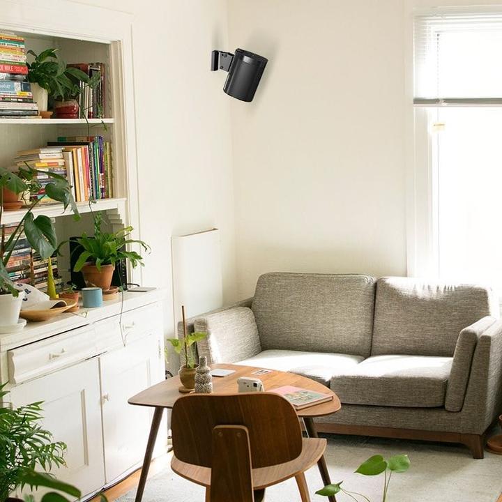 Actual product image LogiLink Wall mount for Sonos One, Play:1, One SL (1 pcs., Wall installation, Rotatable, Tiltable, Pivoting)