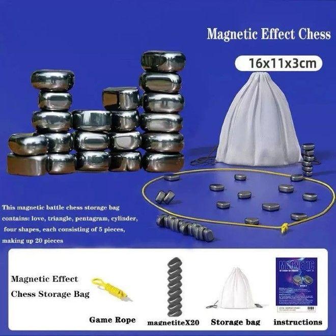 Immagine prodotto MU Classic Magnetic Chess - Magnetsteine verbinden vermeiden