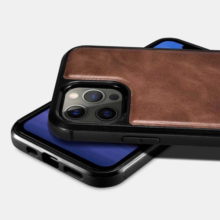 Image du produit iCarer Coque Fourre standard en cuir véritable (Apple iPhone 12 Pro Max)
