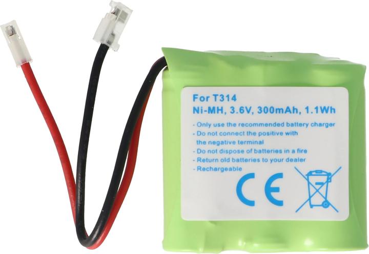 Produktbild AccuCell Akku passend für Schnurlos-Telefon Universal, AUDIOL, Sagem, NiMH, 3,6V, 300mAh