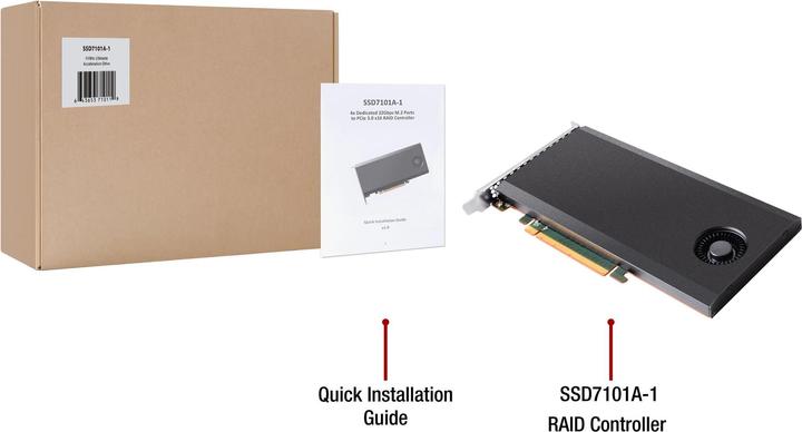 Actual product image HighPoint SSD7101A-1 RAID Controller
