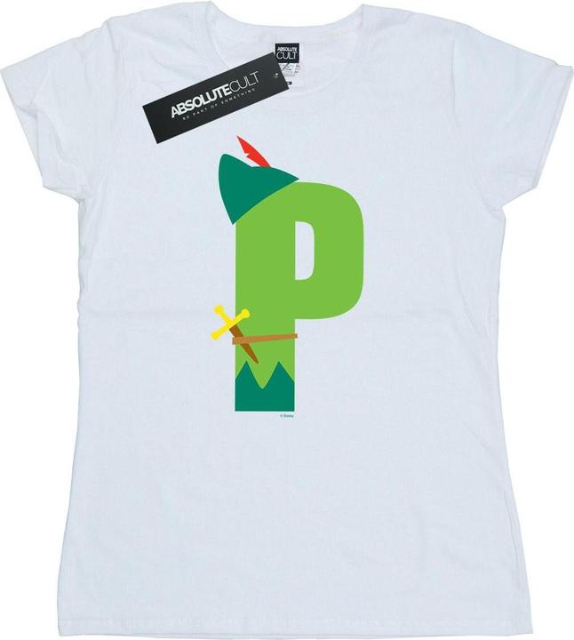 Immagine prodotto Disney Alphabet P Is For Peter Pan Maglietta Donna (S)