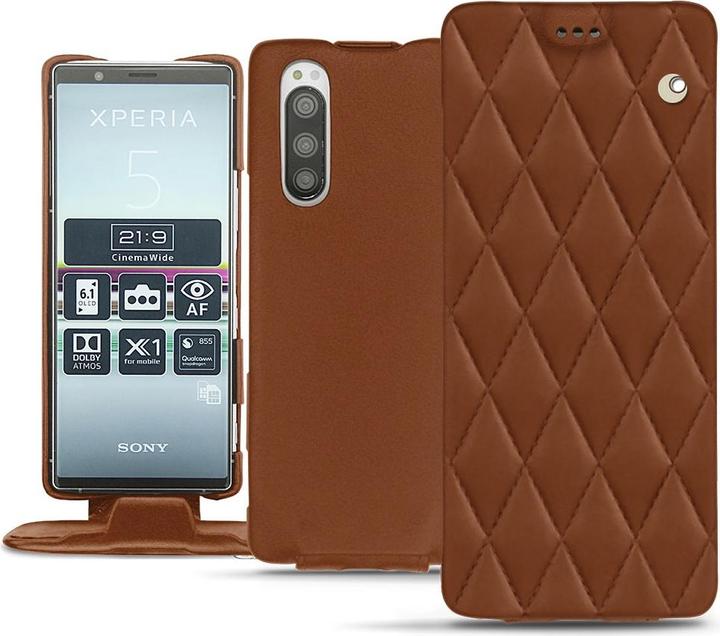 Productafbeelding Noreve Lederen omslag verticaal (Sony Xperia 5)