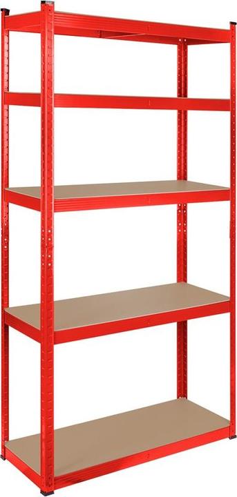 Immagine prodotto Rebel Scaffale in metallo 180x90x40 rosso (41 x 92 x 6 cm)