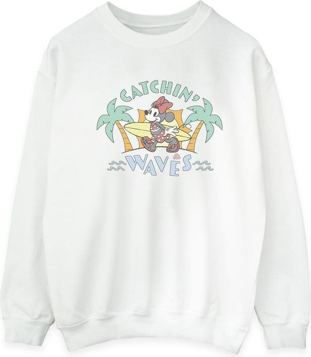 Disney Minnie Mouse Catchin Waves Sweatshirt (L)