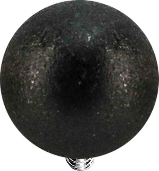 Actual product image Star Piercing Dermal anchor ball black speckled (Surgical steel 316L, without brass)