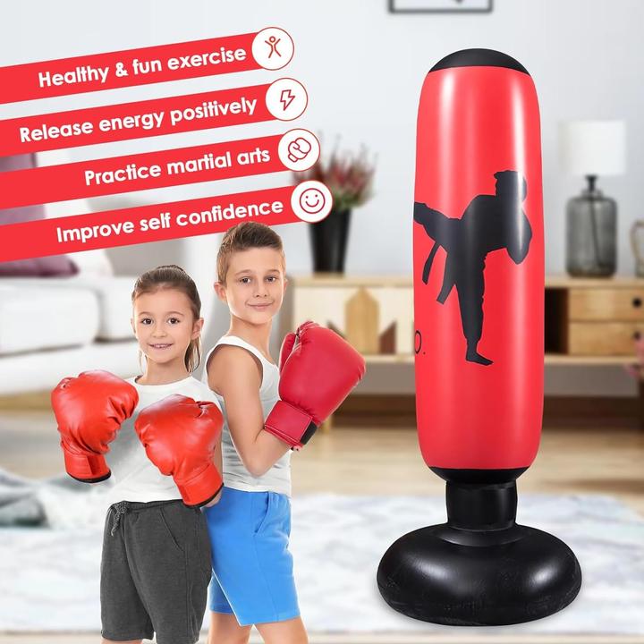 Image du produit Cbx Sac de frappe gonflable, sac de frappe sur pied, 160cm (55 cm)