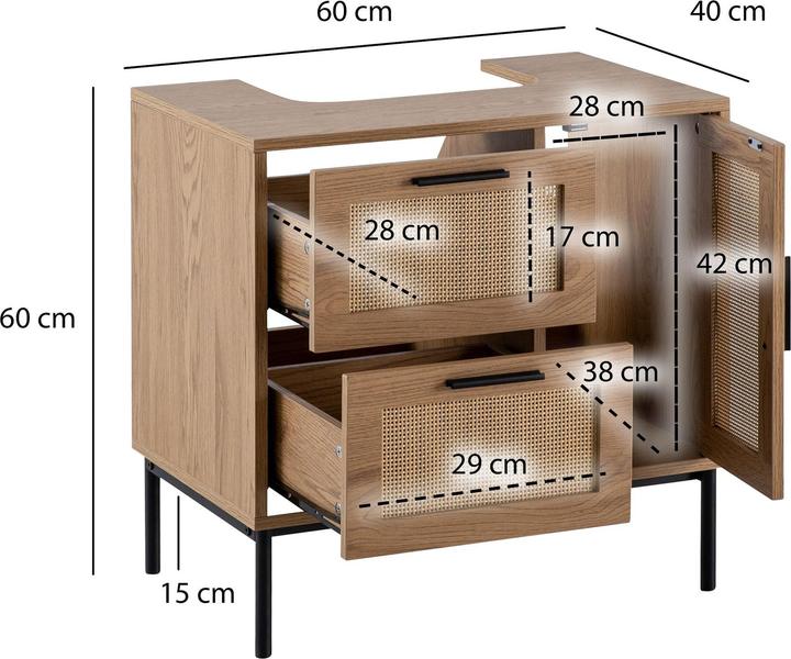 Actual product image FineBuy Vanity unit (60 x 60 x 40 cm)