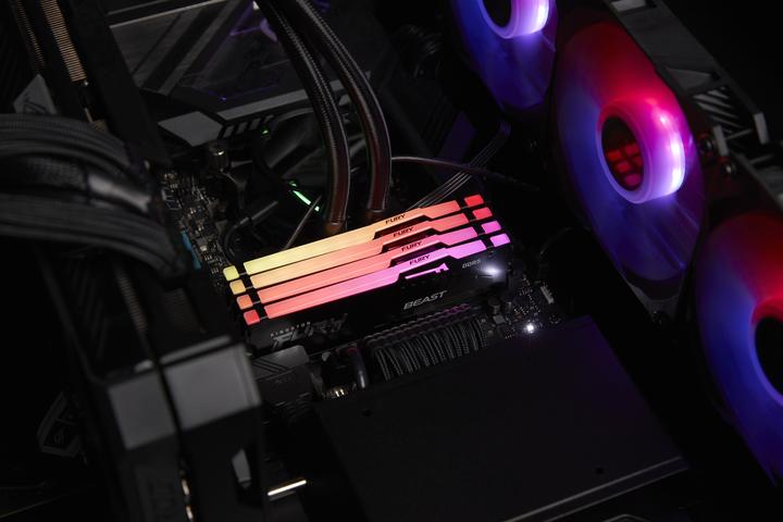 Actual product image Kingston FURY Beast RGB (2 x 32GB, 5200 MHz, DDR5 RAM, DIMM)