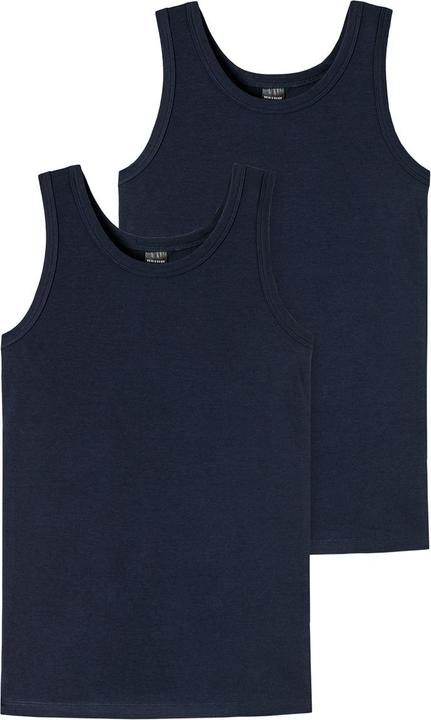 Actual product image Schiesser Pack of 4 Teens Boys - 95/5 Organic Cotton Undershirt (164)