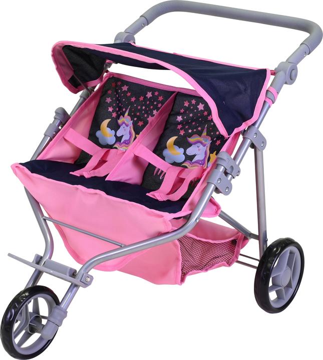 Knorrtoys Duo twin doll's pram - "Magic Unicorn"