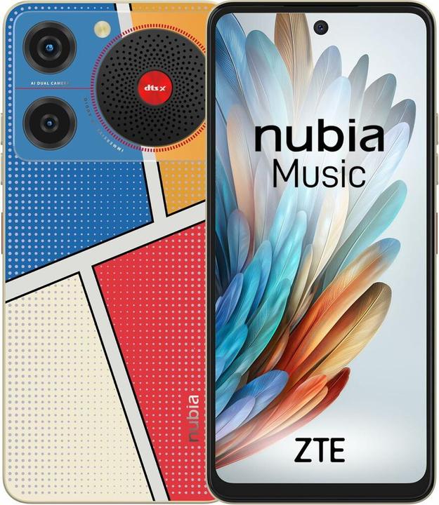 Produktbild Nubia Mobile Phone Music / 4GB / 128GB / (128 GB, Pop Art, 6.60", Dual SIM, 50 Mpx, 4G)