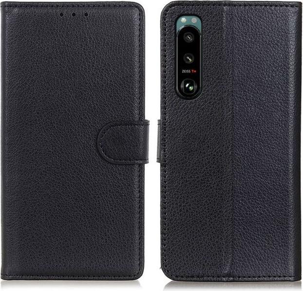 Actual product image MU Classic Litchi Leather Bookcover Series (Sony Xperia 5 III)