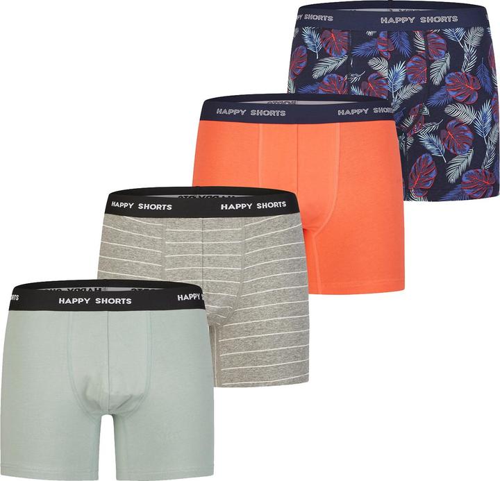 Happy shorts Boxer classico retrò (M, confezione da 4)