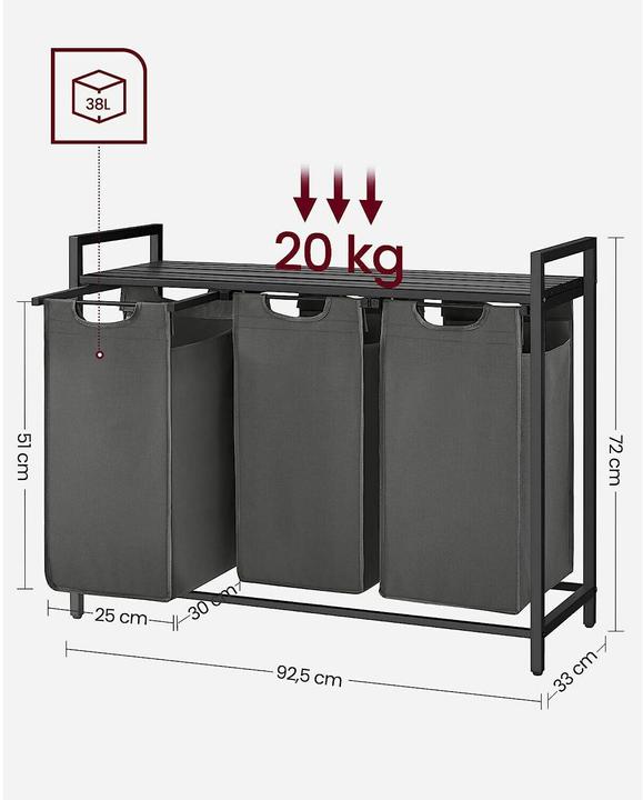 Actual product image Vasagle Laundry (114 l)