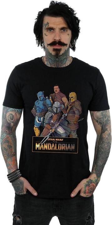 Produktbild Star Wars The Mandalorian Character Collage TShirt (4XL)