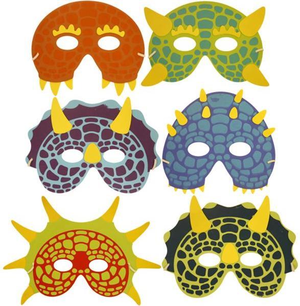 Immagine prodotto Partystrolche Dinosaurier Gummimasken