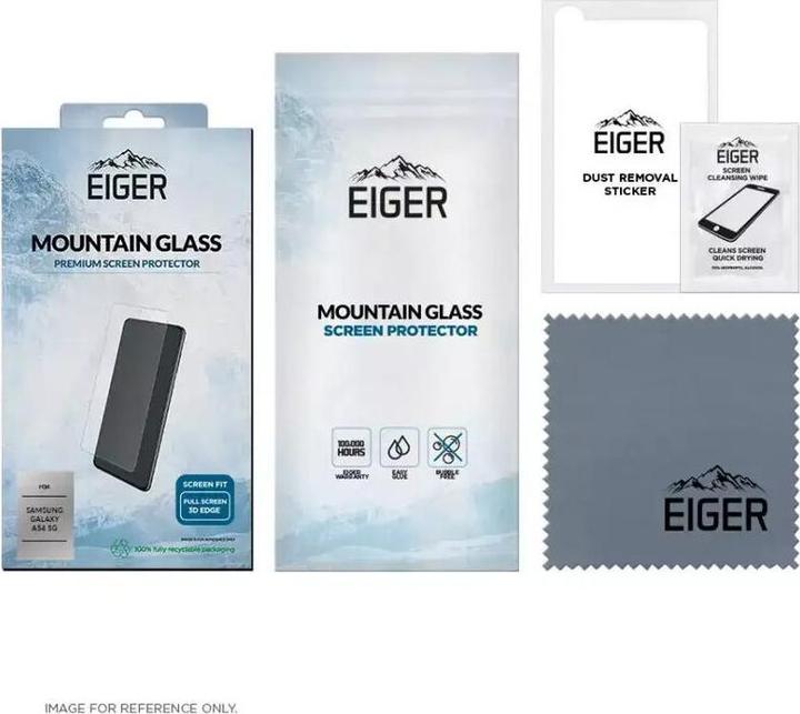 Actual product image Eiger Mountain Glass Clear Edge (1 Piece, Samsung Galaxy A54 5G)
