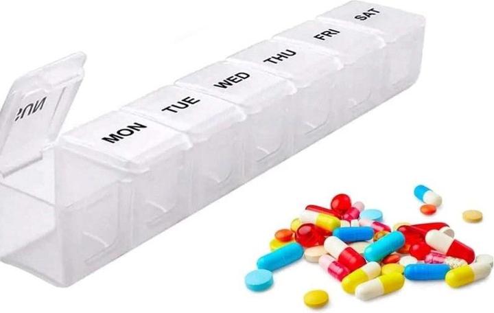 Produktbild Cbx Tablettenbox 7 Tage, Pillendose für eine Woche mit grosser Kapazität, Transparent