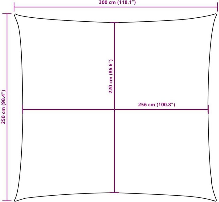 Image du produit VidaXL Sonnensegel (250 x 300 cm)