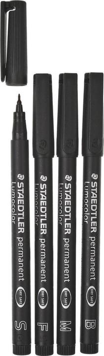 Actual product image Staedtler Permanent (Black, 2.50 mm, 4 x)