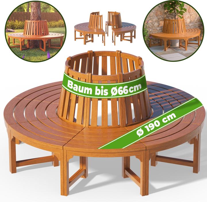 Image du produit Casaria Banc en arc de cercle