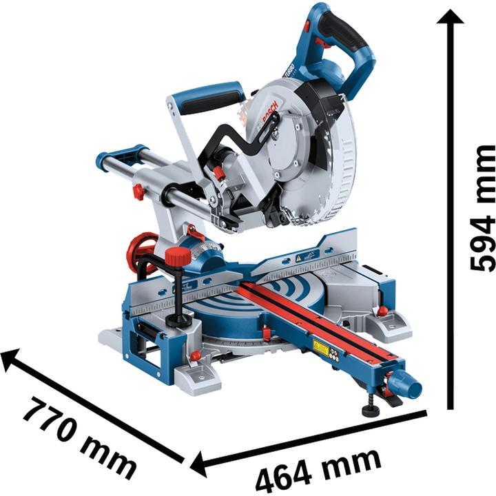 Productafbeelding Bosch Professional BOSCH Click+Go GCM 18V-216 D BITURBO: pendule met ophanging.