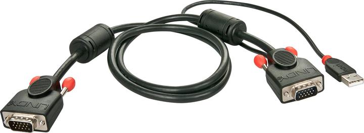 Produktbild Lindy KVM Systemkabel KVM Switch Combo Serie USB 1m. HD15M - HD15M+USB-AM, 3m