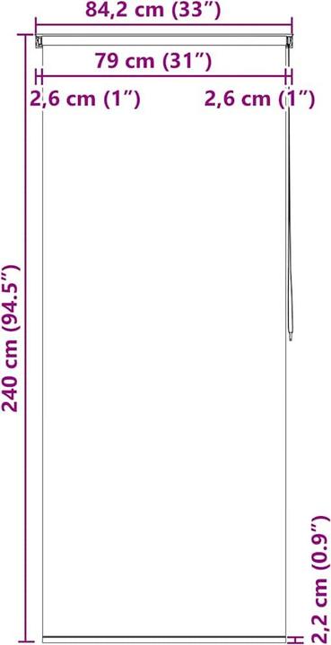 Immagine prodotto VidaXL Nemanja (80 x 240 cm)