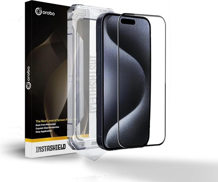 Image du produit Ferryxpress OROBO INSTASHIELD Protecteur en verre cristallin pour iPhone 13 Pro (1 pièce) (1 pièce(s), Apple iPhone 13 Pro)