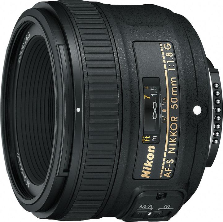 Actual product image Nikon AF-S Nikkor 50mm f/1.8G (Nikon F, full size)