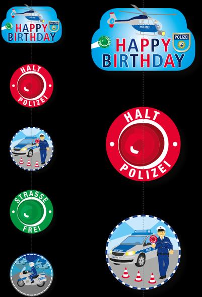 Image du produit DH-Konzept Police Pendentif plafond Joyeux anniversaire