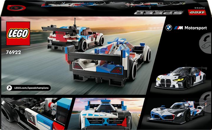 Actual product image LEGO BMW M4 GT3 & BMW M Hybrid V8 racing car (76922, LEGO Speed Champions)