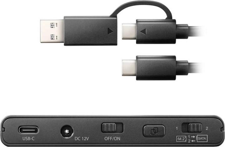 Produktbild Axagon ADSA-CC USB-C - NVMe M.2 SSD & SATA 2.5"/3.5" SSD/HDD CLONE MASTER (M.2 2242, M.2 2260)